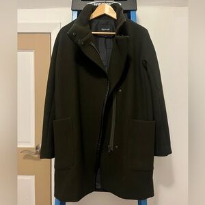 Madewell City Grid Coat (Olive)
